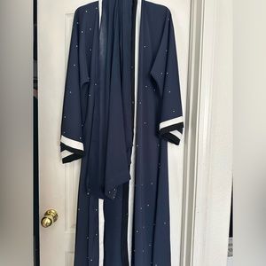 Navy blue abaya
